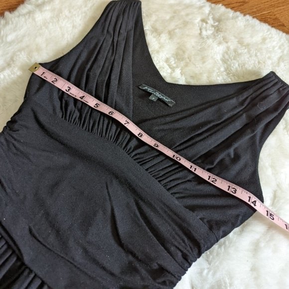 Betsey JOHNSON black jersey knit dress p xs small pockets - Picture 10 of 12